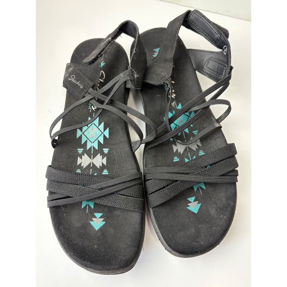 Skechers Womens‎ Yoga Foam Strappy Sandals Black Southwestern Print Size 9 
Gorp